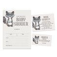 thumbnail image 1 of Inkdotpot Set Of 30Jungle Animals Baby Shower Invitations-Diaper Raffle Tickets And Baby Shower Book Request Cards Gender Neutral Invites Its A Boy Its A Girl, 1 of 8