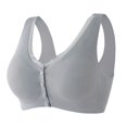 thumbnail image 1 of AherBiu Women Bras Full Coverage Smoothing Front Closure Button Comfort Bras High Support No Underwire Bralettes, 1 of 5