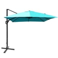 thumbnail image 2 of Costway Parasol Déporté de Patio 10 Pieds X 13 Pieds en Aluminium, Rotation 360°, Inclinaison, Turquoise, 2 of 10