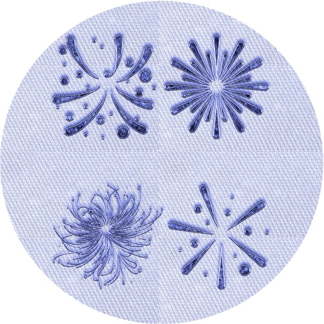 Ahgly Tapis Rond Lavable en Machine Intérieur Transitionnel Bleu Lavande, 6 Pieds Rond
