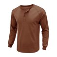 thumbnail image 3 of Innerwin Blouse Long Sleeve Mens Summer Tops Beach Solid Color Casual T Shirts Khaki S, 3 of 6