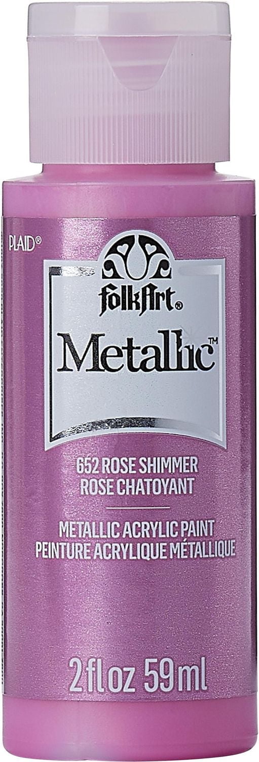 Folkart Métallique peinture acrylique rose, 59 ml