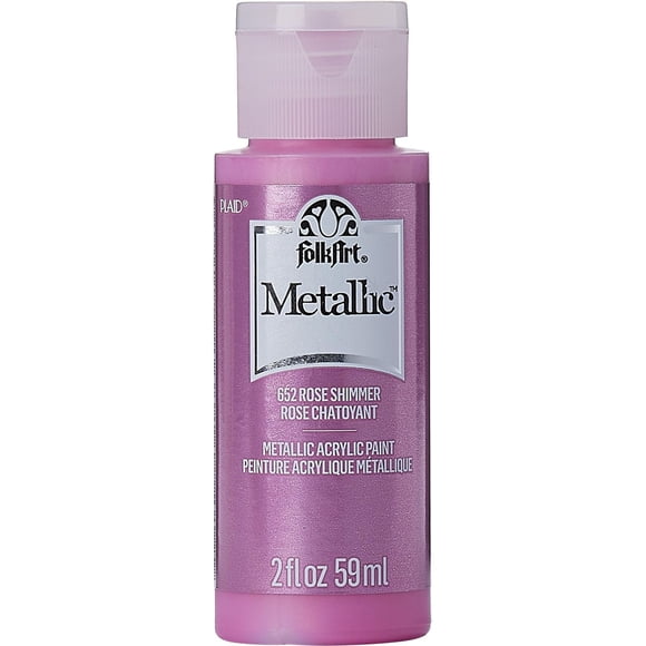 Folkart Métallique peinture acrylique rose, 59 ml