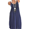 thumbnail image 2 of Robe à Manches Longues Femme Mode Femmes Sans Manches Été à Franges Coton Mode Robe Longue Robe d'Été à Manches Longues Robe Longue d'Été pour Femmes Robe d'Été pour Femmes avec Manches, 2 of 7