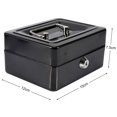 thumbnail image 5 of Garosa 1Pc Mini Portable Steel Petty Lockable Cash Money Coin Safe Security Box Household New, Safe Box, Home Safe Box, 5 of 5
