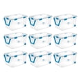 thumbnail image 1 of Sterilite Bac de Rangement à Roulettes en Plastique Transparent de 120 Qt avec Couvercle à Loquet à Joint, Lot de 9, 1 of 10