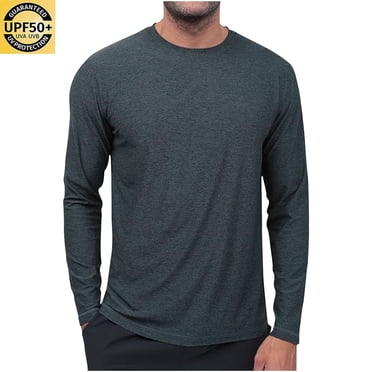 Pitauce Men's UPF 50+ Swim Shirt Rash Guard Long Sleeve Quick Dry Lightweight SPF Sun UV Protection Shirts for Hiking Fishing Running