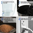 thumbnail image 4 of Café Ice 3- Quart Iced Coffee and Tea Brewing System with Plastic Pitcher, Black, 4 of 8