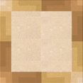 thumbnail image 1 of Ahgly Company Tapis d'Intérieur Lavable en Machine Carré Transitionnel Kaki Or, 4 Pieds Carré, 1 of 7