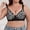 Black, variant on Bra Lingerie for Everyday Comfort and Style - Front Buttoned Mesh Design with Adjustable Straps and Seamless Backless Fit for Seasonal Wear