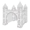 thumbnail image 1 of KAKOWELY 1 Set of Paper Colorizing 3D Castle Model Coloring DIY Coloring Puzzle,14.57X"X10.63"X0.39", 1 of 4