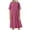 Pink, variant on LOVZFMLL Summer Casual Dresses for Women Crew Neck Cap Sleeve Polka Dots Midi Dresses Loose Beach Vacation Daily Wear T-Shirt Dresses Navy 3XL