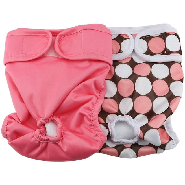 ZECATL Female Dog Diaper Reusable Washable Durable Absorbent Cloth Doggie Diapers Pants L1
