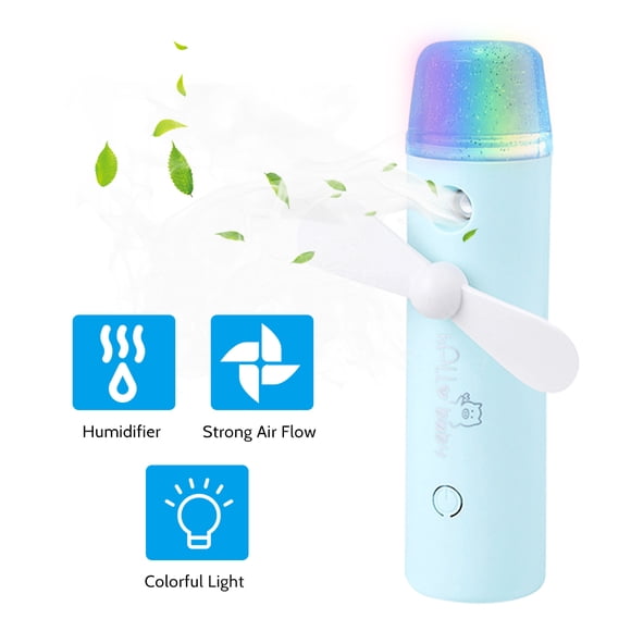 Amdohai Fan Mister Small Handheld Fan Portable Mini Fan Humidifier USB Rechargeable Fan Misting Fan for Outdoor Indoor