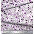 thumbnail image 2 of Soimoi Tissu Poly Georgette Imprimé Feuilles et Fleurs de Rose Tissu de Couture au Mètre 42 Pouces de Large, 2 of 3