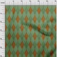 thumbnail image 3 of oneOone Rayon Rust Brown Fabric Argyle Sewing Craft Projects Fabric Prints By Yard 56 Inch Wide, 3 of 4