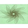 thumbnail image 1 of Ahgly Company Machine Washable Indoor Rectangle Transitional Mint Green Area Rugs, 8' x 12', 1 of 7