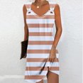 thumbnail image 1 of Pisexur Robe Sans Manches à Col en V pour Femme Été Confort Mode Couleur Unie Poche Robe Sans Manches à Col en V Robe pour Femme en Liquidation, 1 of 5