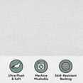 thumbnail image 3 of Better Homes & Gardens Ultra Soft Polyester Bath Rug, 20X34, Arctic White, 3 of 5