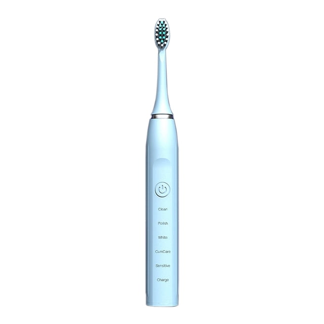 Renjiang Rechargeable Toothbrush Electric with 6 Tooth Heads,for Adults and Teen,Power Sonic Tooth Brush Soft Cleaning,5 Modes ,Smart Timer for Home Travel,Gift