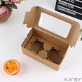 thumbnail image 4 of AKEGAMN 2/4/6 Pcs Gobelet en Papier Boîte d'Emballage pour Gâteau Boîte d'Emballage Kraft Gobelet Mafen en Papier Boîte à Gâteau Boîte à Tarte aux Oeufs Son, 4 of 5