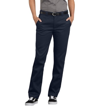 Dickies Pantalon Utilitaire de Travail Ajusté Flex pour Femmes, Bleu Marine Foncé, 8 US