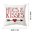 thumbnail image 3 of TIMIFIS Housses de Coussins de la Saint-Valentin, Décorations de la Saint-Valentin, Housses de Coussins Rouges 18x18, Décoration Maison pour Canapé Chambre Fête de Vacances Salon, 3 of 5