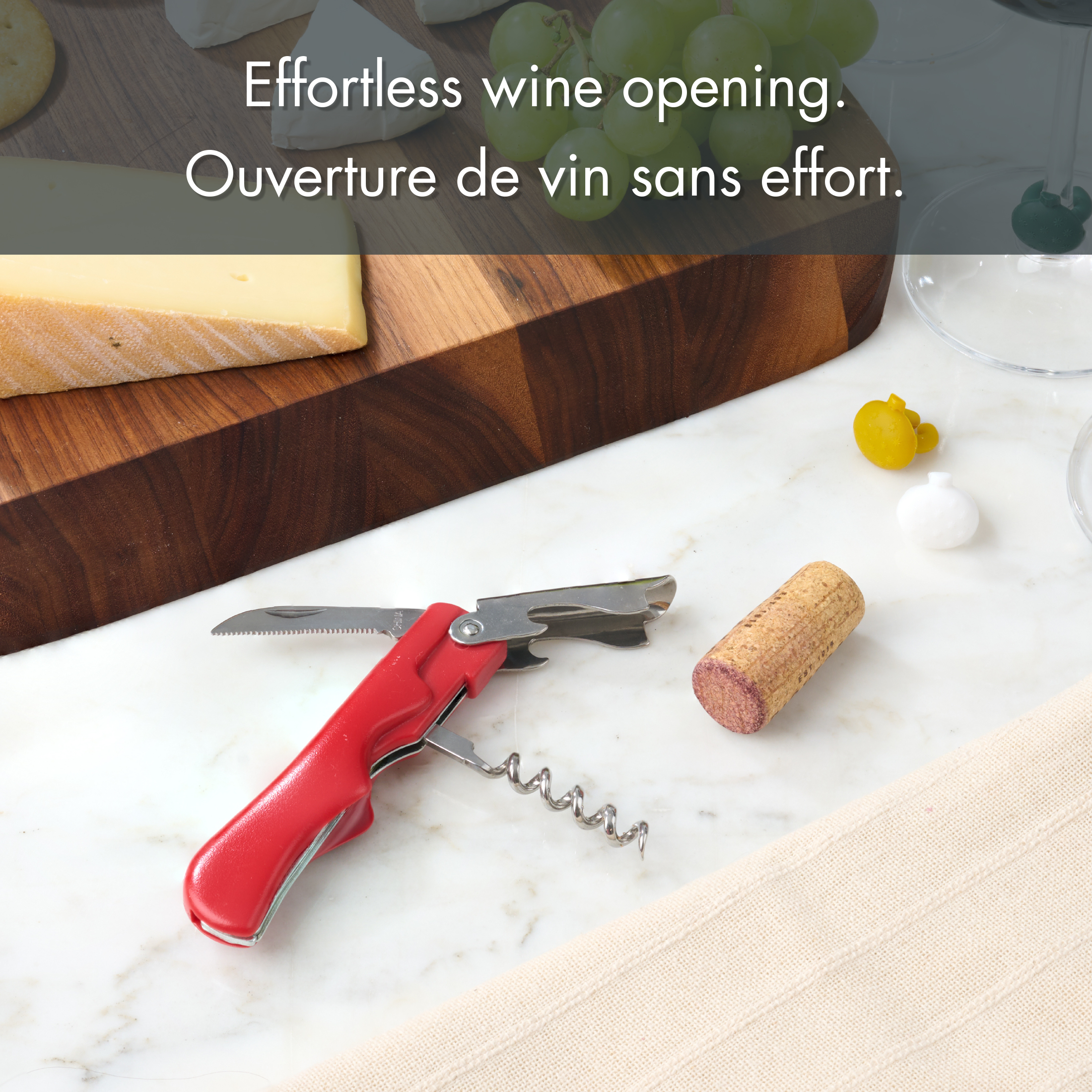 Tire-bouchon de sommelier Holiday Time, Rouge