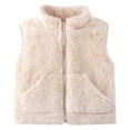 thumbnail image 1 of Boys And Girls' Jackets For Babies Children'S Winter Coats Fall And Spring Styles Inner Wear Thick Padding Thickened Cardigan Warm Top Suitable For 9M 6Y Old Boys Tops Beige 90/1 Y—2 Y, 1 of 7