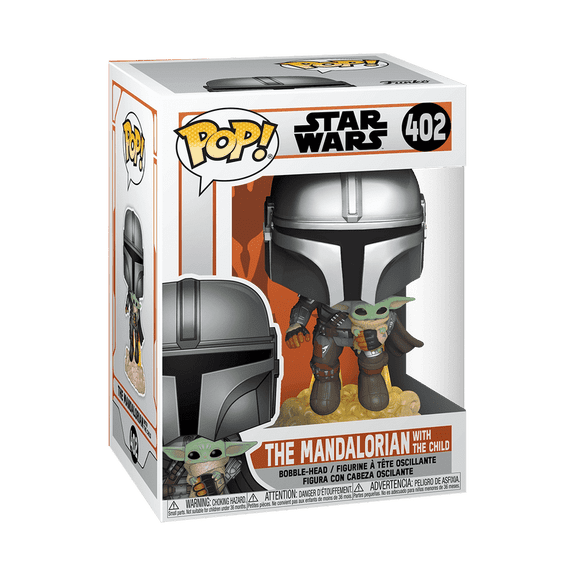 Funko POP! Star Wars: The Mandalorian - Mando Flying with Jet Pack Collectible Vinyl Figure