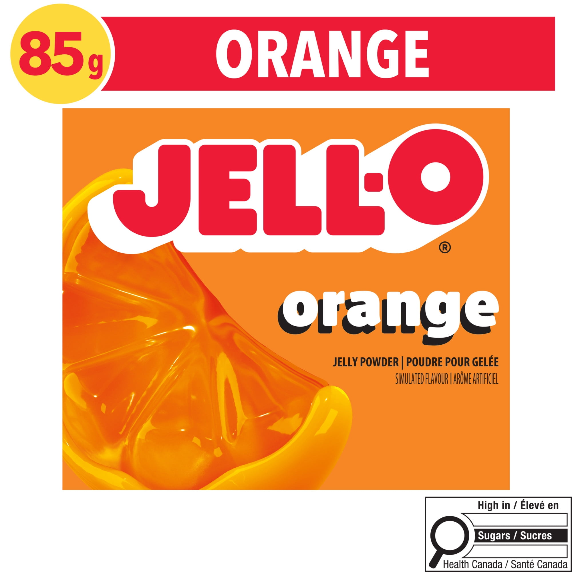 Jell-O Orange Jelly Powder Mix, 85 g Box - Walmart.ca