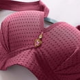 thumbnail image 3 of DPTALR Woman's Embroidered Glossy Comfortable Breathable Bra Underwear No Rims, 3 of 8
