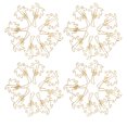 thumbnail image 4 of Clips de Papier, Petits Trombones Forme de Cocotier Doré Dossier de Signet Antidérapant 50 Pcs pour la Maison de Bureau pour la Classification des Fichiers, 4 of 8