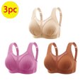 thumbnail image 2 of Timegard 3pc Bra for Women No Underwire Mesh Adjustable Strap Full Support Comfortable Seniors Bras, 2 of 7