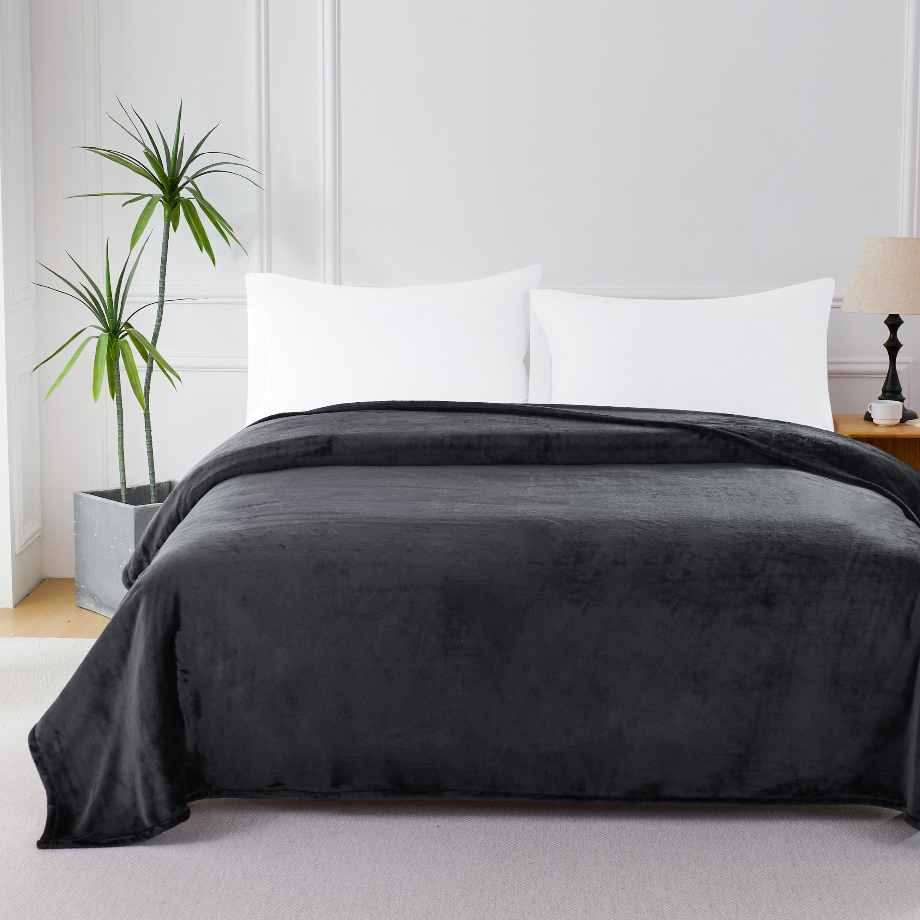 Mainstays Blanket Black DQ