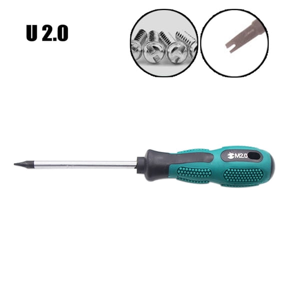 1/4PC Screwdriver Set Screwdriver Bits Multi U Fork Type Slotted Screw Driver Repair Professional Repair Tool Men Gift U1.7 U2.6
