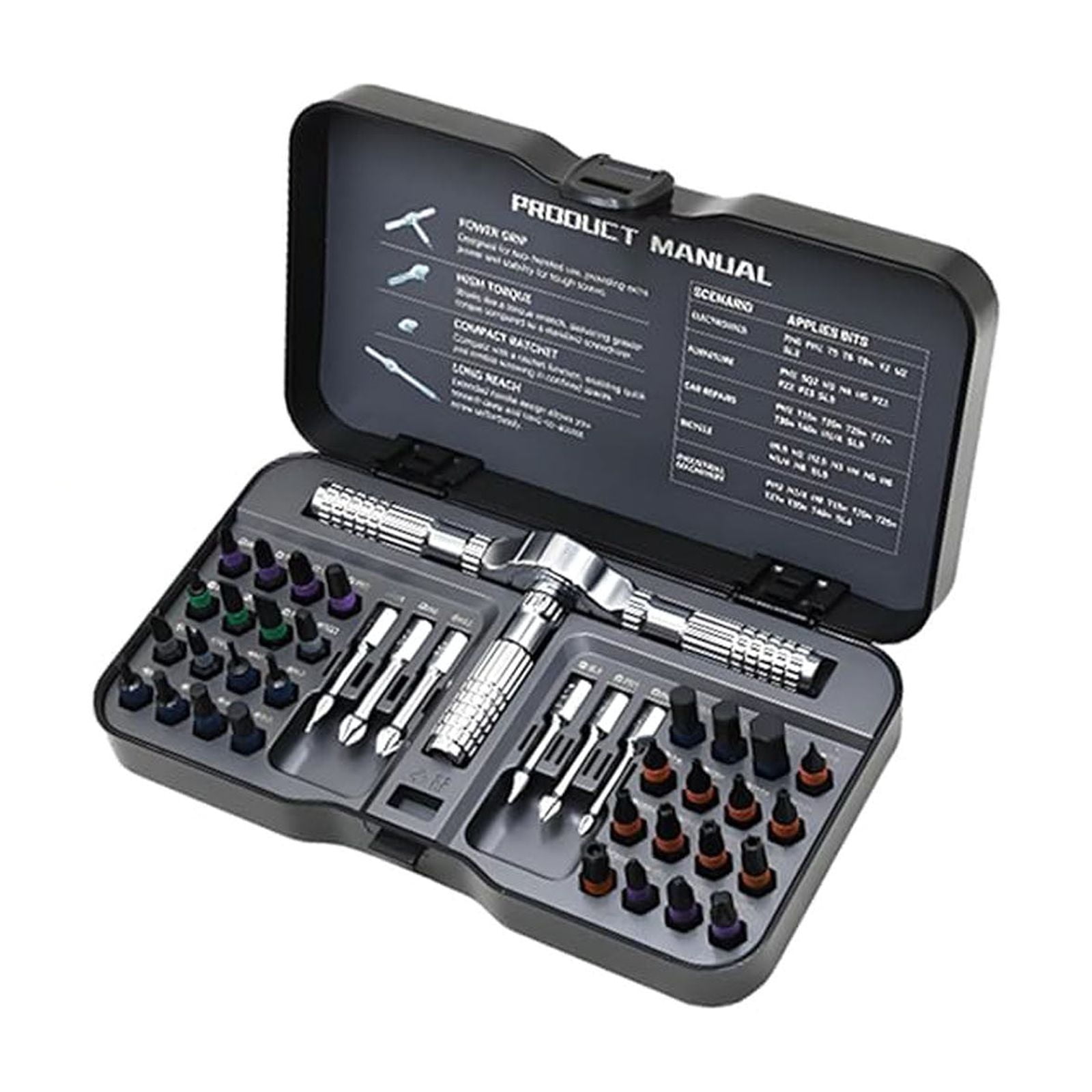 Ratcheting Screwdriver Set 40 In One Screwdriver High Hardness With Maintenance Disassembly Combination Tool