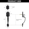 thumbnail image 2 of Front Door Lock Set with Handle, Traditional Keyed Handle Set, Easy to Install, for Home, Office, Hotel (Matte Black) - B-S122, 2 of 5