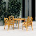 thumbnail image 1 of vidaXL Garden Table Ø110x75 cm Solid Wood Acacia, 1 of 5