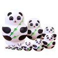thumbnail image 1 of Double Nesting Dolls Duck Pattern 10 Set Handmade Matryoshka Stacking Nested Set For Kids And Adults, 1 of 9