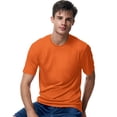 thumbnail image 1 of Hanes Cool DRI TAGLESS Men`s T-Shirt, L, Safety Orange, 1 of 6