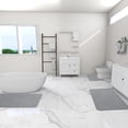 thumbnail image 4 of 2025-2026 Memory Foam Bath Mat Set, Bathroom Rugs For 4 Pcs Toilet Mats Universal Soft Comfortable Water Absorption Non-Slip Thick Machine Washable Easier To Dry Dark Clearance, 4 of 7