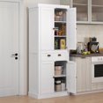 thumbnail image 2 of HOMCOM Armoire de Cuisine en Bois 72 Pouces Rangement à Fermeture Douce, 2 of 10