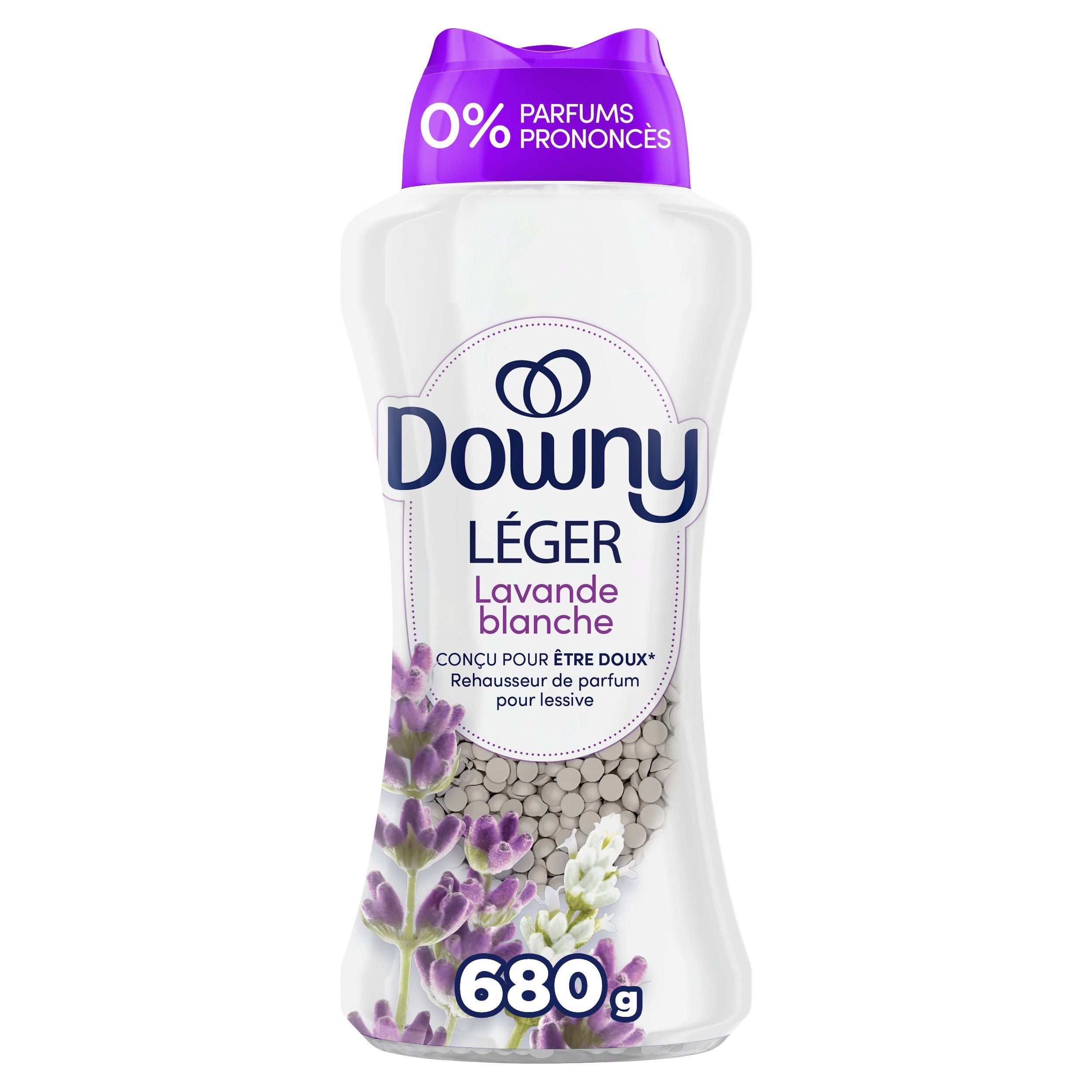Downy Light Laundry Scent Booster Beads, White Lavender Scent, 680g, In-wash fabric beads designed to be gentle with a light boost of scent, No Heavy Perfumes