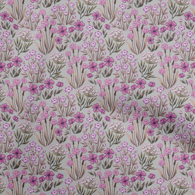 oneOone Rayon Purple Fabric Floral Sewing Craft Projects Fabric Prints By Yard 56 Inch Wide