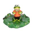 thumbnail image 2 of Resin Floating Frogs  Leaf, Exquisite Simulation High Grade Durable Waterproof Floating  Water Ornament Lifelike  for Fountains, 2 of 7
