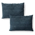 thumbnail image 4 of Mainstays Kids Plush Ribbed Corduroy Comforter Set, Dark Blue, Full/Queen, 3 Pieces, 4 of 4