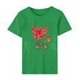 thumbnail image 5 of Meichang Chemises pour Femmes Joyeuse Saint-Valentin Hauts T-Shirts Graphiques Cœur en Bonbon Hauts Col Rond Coupe Ample Manches Courtes T-Shirts Saint-Valentin pour Femmes, 5 of 5