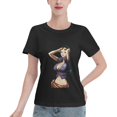 thumbnail image 1 of T-Shirt Basique à Manches Courtes pour Femme une Pièce Robin, 1 of 6