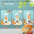 thumbnail image 4 of Extracteur de Jus à Affichage Numérique, Mélangeur Extracteur de Jus Numérique Multimode - Écran DEL Intelligent, Compatible avec les Régimes, Conception Étanche pour Smoothies Liquides, Shakes Mélangeur Compact pour la Maison et les Voyages (Vert), 4 of 7